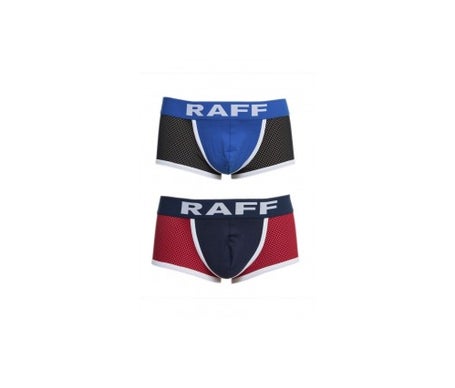 RAFF Pack 2 units Sport open boxer black//white