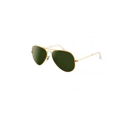 ray ban aviator 58mm classic green sunglasses