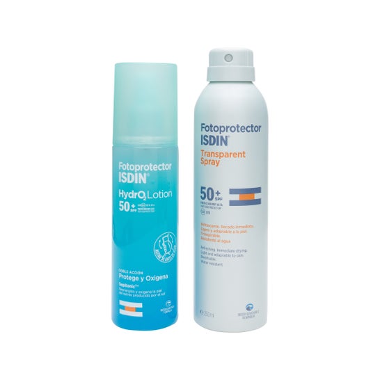 ISDIN Pack Fotoprotector HydrO2Lotion SPF50+ + Transparent Spray SPF50+