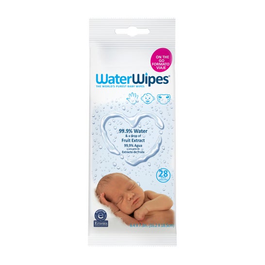 4 Paquetes de 60 Toallitas WaterWipes Toallitas para Pieles Sensible de Bebé,99.9% Agua Purificada 